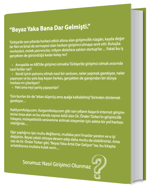 Nasıl Girişimci Olunmaz Dr Önder TÜRKER